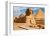 Great Sphinx & Gizeh Pyramids-null-Framed Art Print