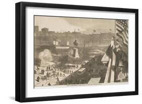Great Sumter Meeting in Union Square-Winslow Homer-Framed Giclee Print