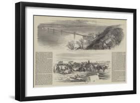 Great Suspension-Bridge in Russia-null-Framed Giclee Print