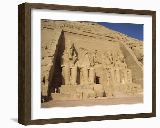 Great Temple of Ramses II, Abu Simbel, UNESCO World Heritage Site, Nubia, Egypt-Harding Robert-Framed Photographic Print