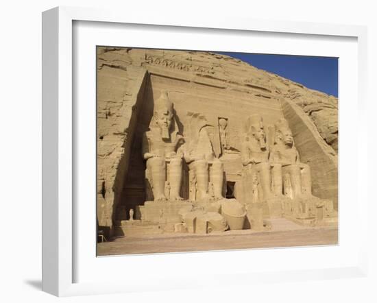 Great Temple of Ramses II, Abu Simbel, UNESCO World Heritage Site, Nubia, Egypt-Harding Robert-Framed Photographic Print