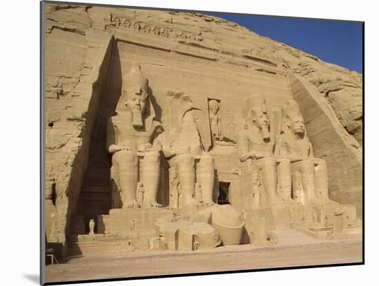 Great Temple of Ramses II, Abu Simbel, UNESCO World Heritage Site, Nubia, Egypt-Harding Robert-Mounted Photographic Print