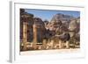 Great Temple, Petra, UNESCO Heritage Site, Jordan.-Nico Tondini-Framed Photographic Print