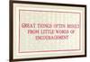 Great Things from Encouragement-null-Framed Art Print