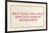 Great Things from Encouragement-null-Framed Art Print