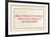 Great Things from Encouragement-null-Framed Art Print