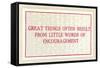 Great Things from Encouragement-null-Framed Stretched Canvas