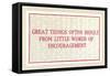 Great Things from Encouragement-null-Framed Stretched Canvas