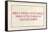 Great Things from Encouragement-null-Framed Stretched Canvas