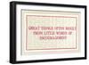 Great Things from Encouragement-null-Framed Premium Giclee Print