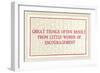 Great Things from Encouragement-null-Framed Premium Giclee Print