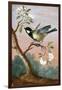 Great tit on a branch of a fruit tree-Barbara Regina Dietzsch-Framed Giclee Print