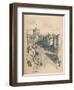 Great Tower of Windsor Castle from Peascod Street, 1902-Thomas Robert Way-Framed Premium Giclee Print