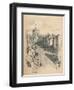 Great Tower of Windsor Castle from Peascod Street, 1902-Thomas Robert Way-Framed Premium Giclee Print