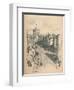 Great Tower of Windsor Castle from Peascod Street, 1902-Thomas Robert Way-Framed Premium Giclee Print
