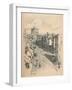 Great Tower of Windsor Castle from Peascod Street, 1902-Thomas Robert Way-Framed Giclee Print