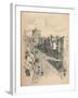 Great Tower of Windsor Castle from Peascod Street, 1902-Thomas Robert Way-Framed Giclee Print