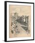 Great Tower of Windsor Castle from Peascod Street, 1902-Thomas Robert Way-Framed Giclee Print