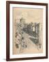 Great Tower of Windsor Castle from Peascod Street, 1902-Thomas Robert Way-Framed Giclee Print