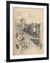 Great Tower of Windsor Castle from Peascod Street, 1902-Thomas Robert Way-Framed Giclee Print