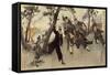 Great Victory of Japanese Armies in Tesiu-null-Framed Stretched Canvas