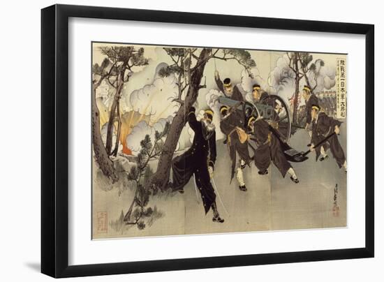 Great Victory of Japanese Armies in Tesiu-null-Framed Giclee Print