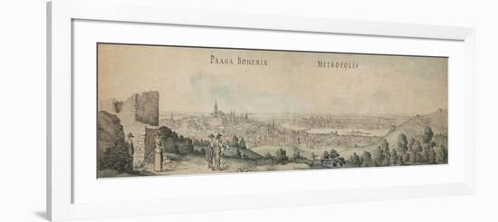 Great View of Prague-Wenceslaus Hollar-Framed Premium Giclee Print