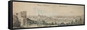 Great View of Prague-Wenceslaus Hollar-Framed Stretched Canvas