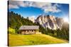 Great View on the Pizes De Cir Ridge, Valley Gardena. National Park Dolomites, South Tyrol. Locatio-Leonid Tit-Stretched Canvas