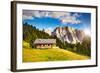 Great View on the Pizes De Cir Ridge, Valley Gardena. National Park Dolomites, South Tyrol. Locatio-Leonid Tit-Framed Photographic Print