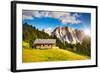 Great View on the Pizes De Cir Ridge, Valley Gardena. National Park Dolomites, South Tyrol. Locatio-Leonid Tit-Framed Photographic Print