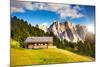 Great View on the Pizes De Cir Ridge, Valley Gardena. National Park Dolomites, South Tyrol. Locatio-Leonid Tit-Mounted Photographic Print