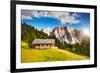 Great View on the Pizes De Cir Ridge, Valley Gardena. National Park Dolomites, South Tyrol. Locatio-Leonid Tit-Framed Photographic Print