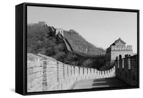 Great Wall in Black and White in Beijing, China-Songquan Deng-Framed Stretched Canvas