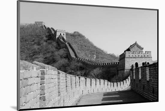 Great Wall in Black and White in Beijing, China-Songquan Deng-Mounted Photographic Print