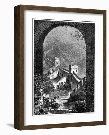 Great Wall of China, 19th Century-Dosso-Framed Giclee Print