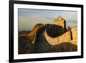 Great Wall of China and Jinshanling Mountains at sunrise, Jinshanling, China-Adam Jones-Framed Photographic Print