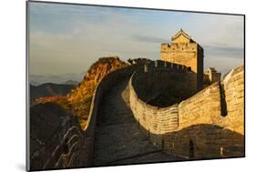 Great Wall of China and Jinshanling Mountains at sunrise, Jinshanling, China-Adam Jones-Mounted Photographic Print