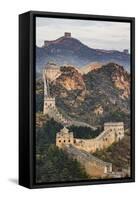 Great Wall of China and Jinshanling Mountains at sunrise, Jinshanling, China-Adam Jones-Framed Stretched Canvas