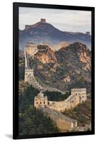 Great Wall of China and Jinshanling Mountains at sunrise, Jinshanling, China-Adam Jones-Framed Photographic Print