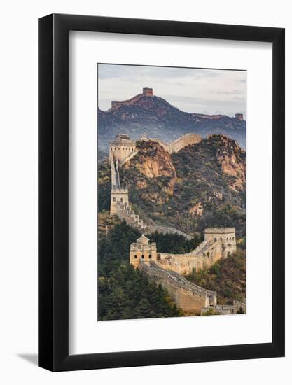 Great Wall of China and Jinshanling Mountains at sunrise, Jinshanling, China-Adam Jones-Framed Photographic Print