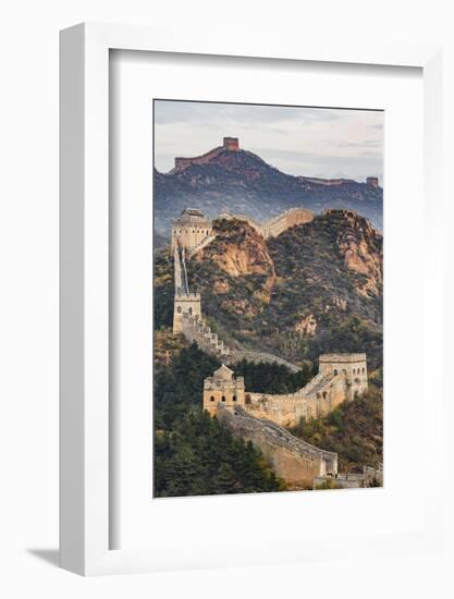 Great Wall of China and Jinshanling Mountains at sunrise, Jinshanling, China-Adam Jones-Framed Photographic Print