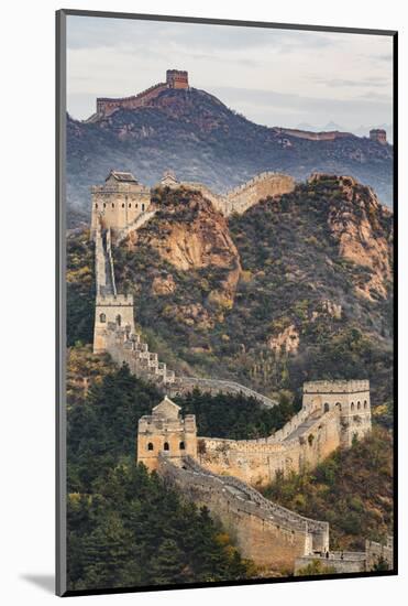 Great Wall of China and Jinshanling Mountains at sunrise, Jinshanling, China-Adam Jones-Mounted Photographic Print