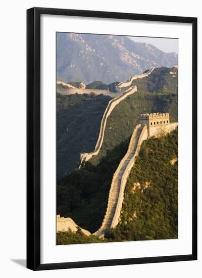 Great Wall of China at Badaling-Christian Kober-Framed Photographic Print