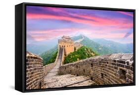 Great Wall of China at the Jinshanling Section.-SeanPavonePhoto-Framed Stretched Canvas