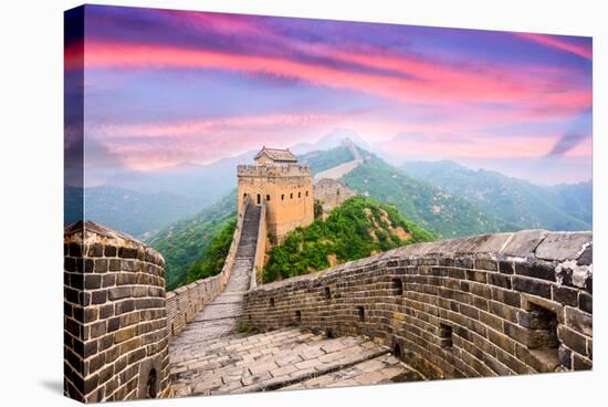 Great Wall of China at the Jinshanling Section.-SeanPavonePhoto-Stretched Canvas