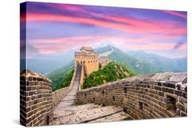 Great Wall of China at the Jinshanling Section.-SeanPavonePhoto-Stretched Canvas