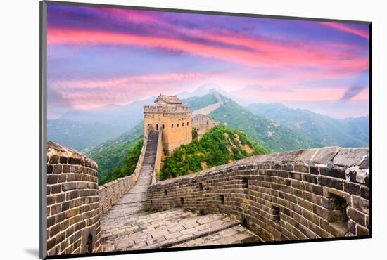 Great Wall of China at the Jinshanling Section.-SeanPavonePhoto-Mounted Photographic Print