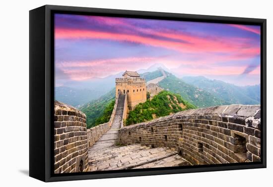 Great Wall of China at the Jinshanling Section.-SeanPavonePhoto-Framed Stretched Canvas