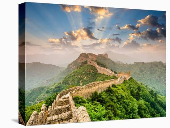 Great Wall of China at the Jinshanling Section-Sean Pavone-Stretched Canvas